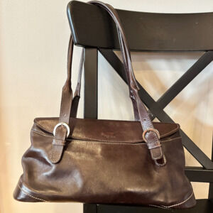 Brown Medium Prune Leather Purse